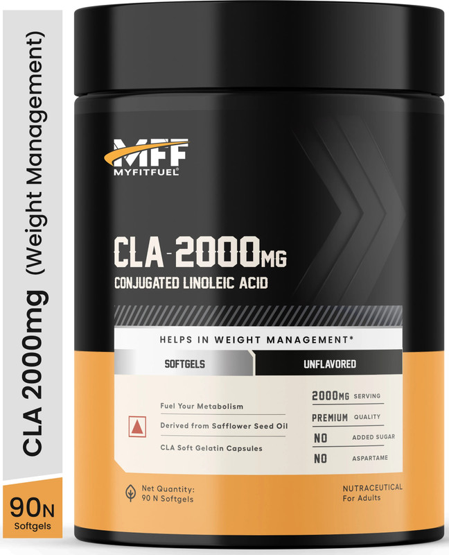MyFitFuel CLA 2000mg, Weight Management, Fat Loss Supplement For Men & Women(90 Capsules)