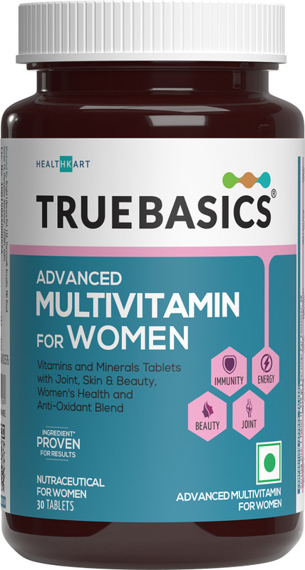 TRUEBASICS Advanced Multivitamin for Women, For Energy, Immunity & Joints(30 No)
