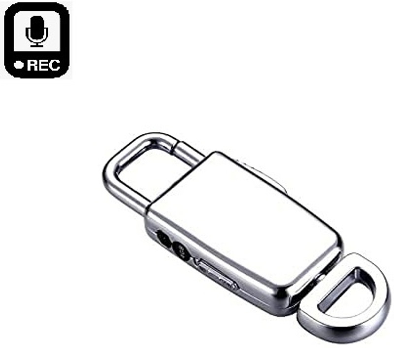 Bzrqx USB Audio Voice Mini Spy Recorder Rechargeable Metal Casing Keychain 8 GB 8 GB Voice Recorder(0 inch Display)