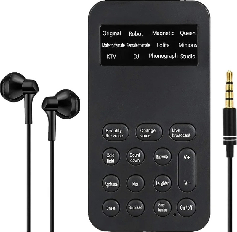 FREDI HD PLUS Voice Changer Device with Portable Sound With 2-3 Hours Battery Backup NA Voice Recorder(0 inch Display)