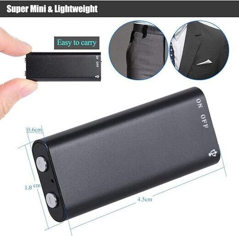 SNARIOVSN Stealth USB Recorder – 8GB Spy Audio Gadget 8 GB Voice Recorder(0 inch Display)