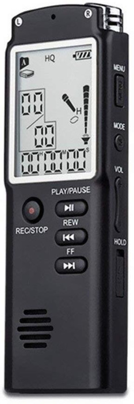 SECURINNOV LCD 8GB Voice Recorder Device LCD Recorder Multifunctional Professiona 8 GB Voice Recorder(0.6 inch Display)