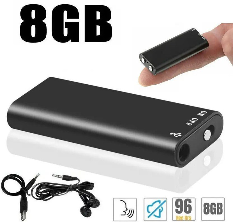 PERAMISYM USB Audio Logger – Spy Voice Recording Device 8GB 8 GB Voice Recorder(0 inch Display)