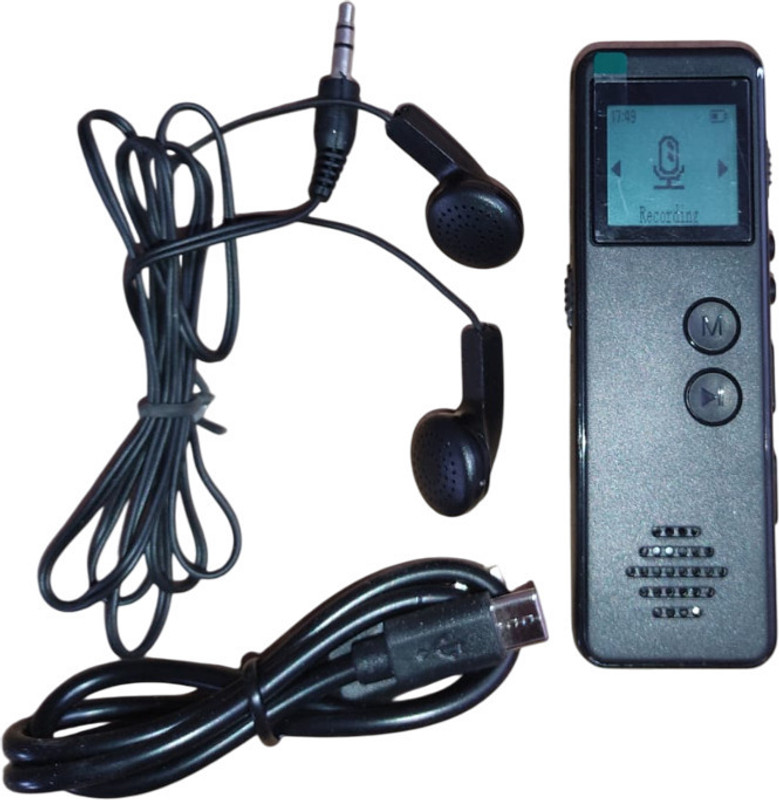 NUTRONICS Mini Digital Voice Recorder of 32 GB Micro SD Card Supportable MP 3 Player 32 GB Voice Recorder(1 inch Display)