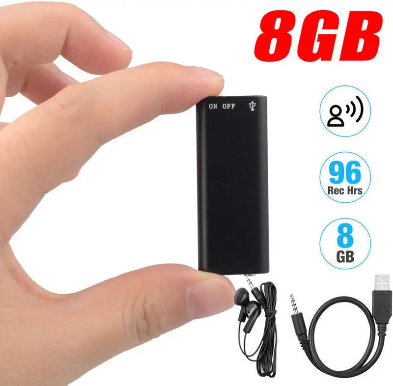 PERAMISYM Digital Audio Spy Tool – 8GB Voice Recording Storage 8 GB Voice Recorder(0 inch Display)