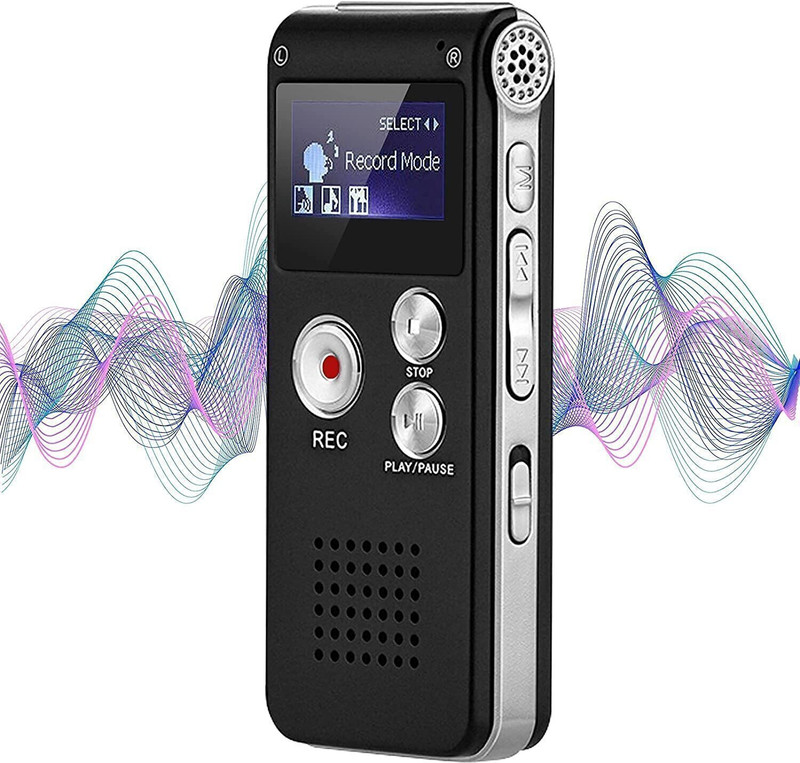 FREDI HD PLUS Digital Voice Recorder Activated Professional Smart Recorder 8 GB Voice Recorder(0 inch Display)