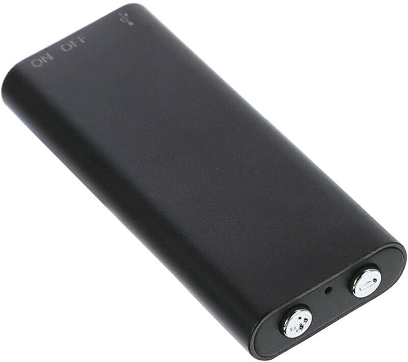 Sekuai Small Crystal Clear Digital Mp3 Long Storage 14 Hours Spy Dictaphone AudioVoice 8 GB Voice Recorder(0 inch Display)