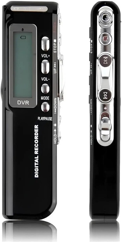 Safetynet Mini Digital Voice Recorder with Mini LCD Display Inbuilt 8GB MicroSD Card 8 GB Voice Recorder(1 inch Display)