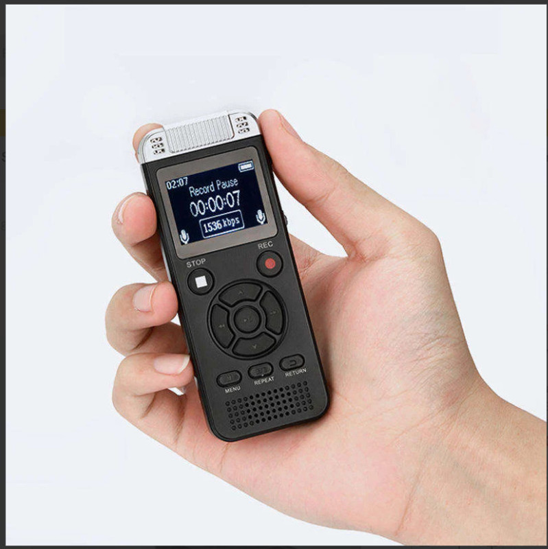 V88R Digital Voice Recorder 32GB Storage, 80H Battery, USB Rechargeable 1 GB Voice Recorder(1.5 inch Display)