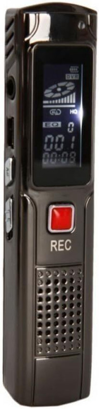 Safetynet 8GB Digital Audio Voice Recorder Ditacphone MP3 Music Player A-B Repeating 8 GB Voice Recorder(0.5 inch Display)