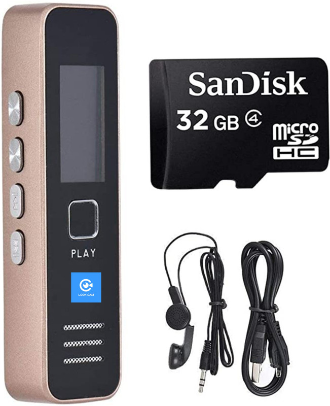 Inext Small Mini Voice Activated Audio Recorder Hidden | Long time Storage Capacity 256 MB Voice Recorder(2 inch Display)