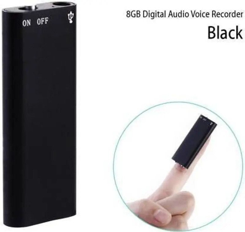 AAC Long Hour Voice Logger – Spy Recorder 8GB 8 GB Voice Recorder(0 inch Display)