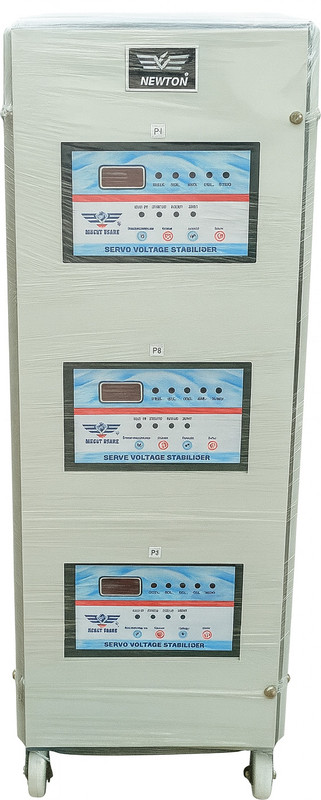 INEWTON 10 KVA SERVO VOLTAGE STABILIZER THREE PHASE 10 KVA THREE PHASE SERVO VOLTAGE STABILIZER(GRAY)