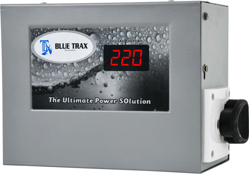 BLUE TRAX Automatic Table Top Digital Stabilizer (3 KVA 2400W 90V- 280V) Voltage Stabilizer(Grey)