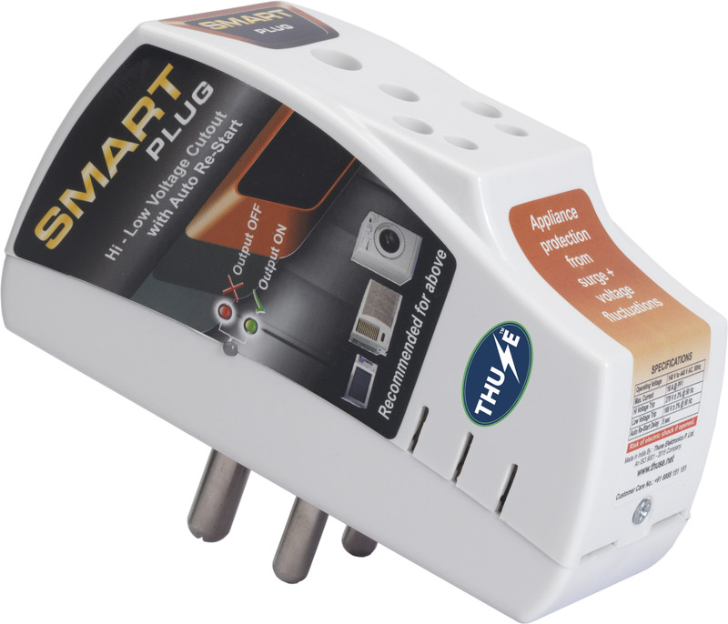 THUSE Smart Plug 16A Voltage Protector for Smart Appliances 4000V Pin Type(White)