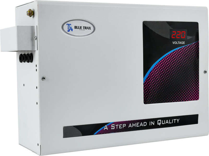 BLUE TRAX Double Phase Mainline Hanging Multipurpose 7.5 KVA Heavy Duty 6000W, 90-500V Voltage Stabilizer(White)