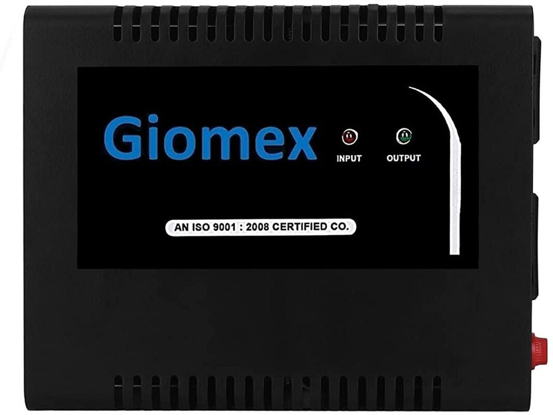 Giomex GMX65STB 100% Copper Voltage Stabilizer for LED TV / 4K TV / Smart TV Up to 65 Inches + Set Top Box(Black)