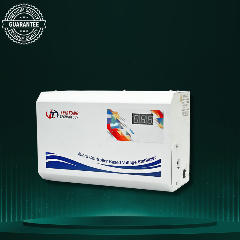 Leistung Technology LT AC 5090 Automatic Voltage Stabilizer 5KVA 90V-300V for 2.0 Ton AC 3 Years Warranty(White)