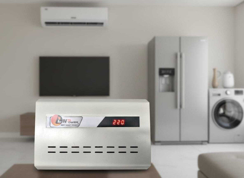 livpower LIVP 4130A DIGITAL ELECTRONIC VOLTAGE STABILIZERA(White)