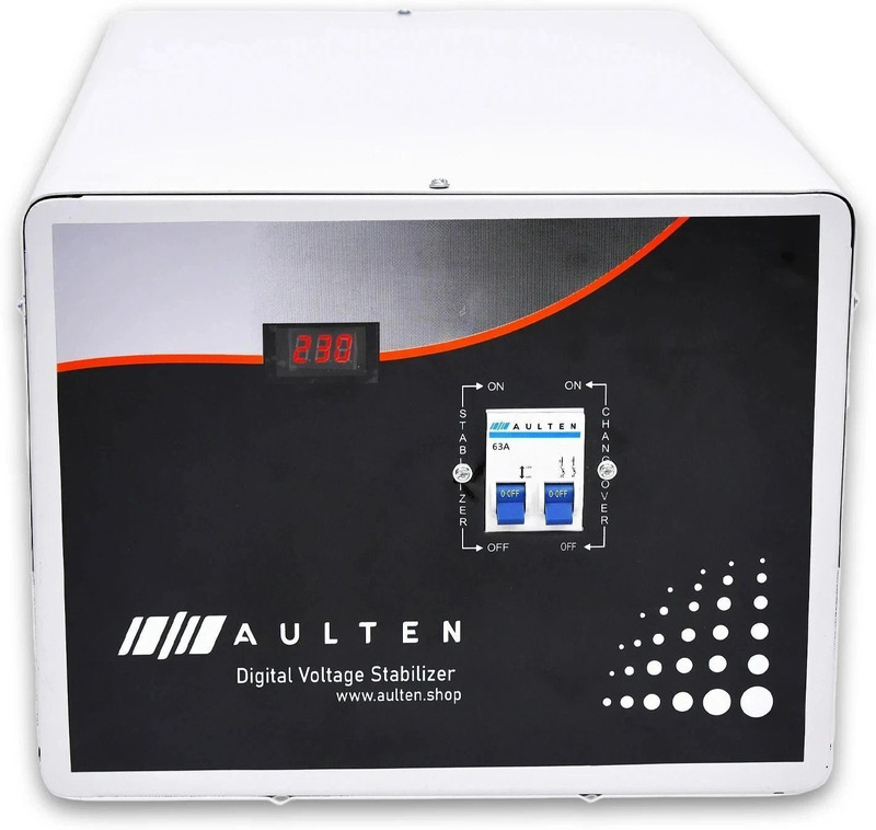 Aulten 5 KVA COPPER 90V-300V 4000W Heavy Duty Mainline Voltage Stabilizer for Home(White)