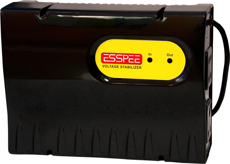 Esspee SPT-100 Voltage Stabilizer for LED/LCD TV for 32/43/55 inchs+Set Top Box +home theater(Black)