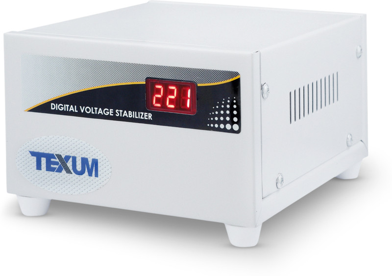 TEXUM TVS-HK10 used for Single & Doubledoor Refrigerator VOLTAGE STABILIZER(130-290V)(White)
