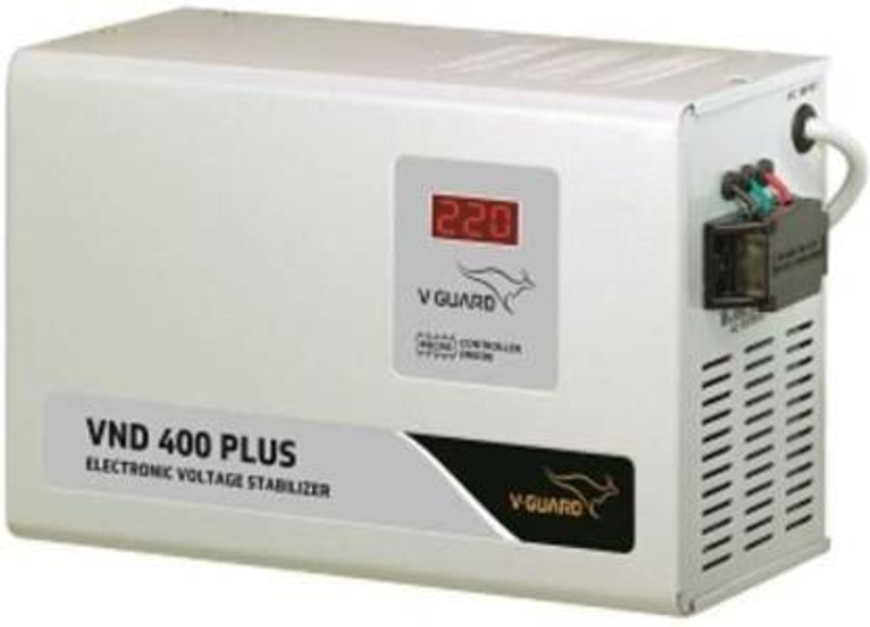 V-Guard VND 400 Plus for Ac Upto 1.5 Ton (150V - 285V) Voltage Stabilizer(Grey)