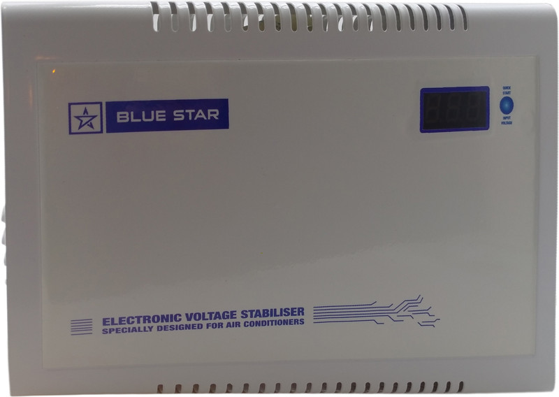 Blue Star (VS513DTA-GT) 130-280V Double Booster Stabilizer for 2 Ton AC VOLTAGE STABILIZER (White)