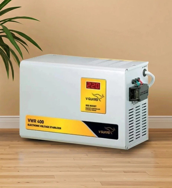 V-Guard VWR400 Voltage Stabilizer(White)