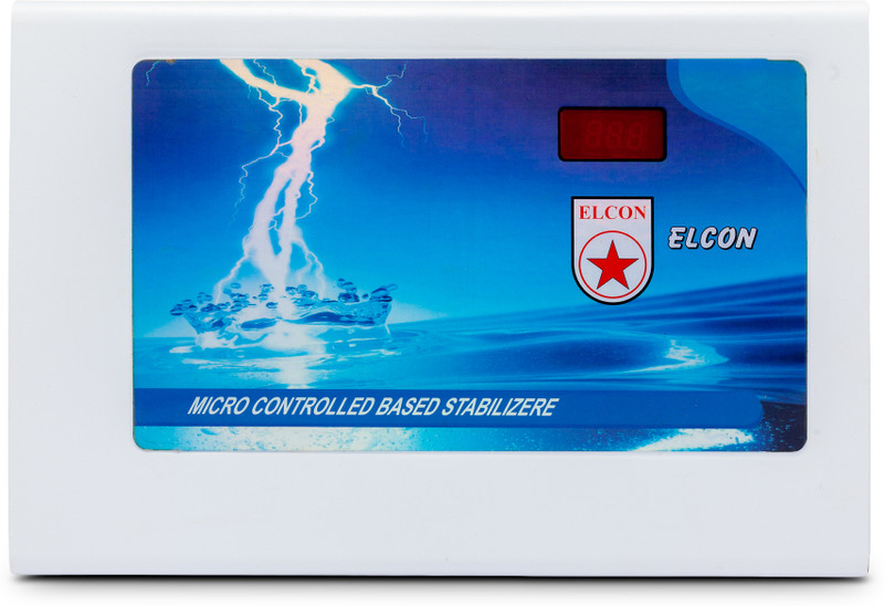 ELCON 1.5 Ton AC Stabilizer 4 KVA (130V-290V) Micro Controlled based Automatic Voltage Stabilizer(White)