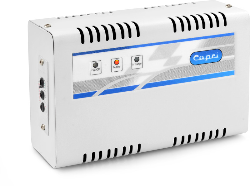 CAPRI 4KVA voltage stabilizer for AC 1.5 ton with 170-270V Voltage range Wall mounting(White grey)