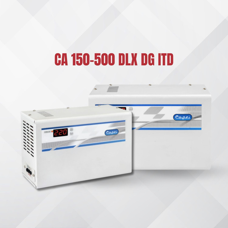 CAPRI 5KVA Voltage stabilizer for 2Ton Inverter & Non Inverter AC with Digital display Wall mount(Light Grey, CA 150-500 (Dlx) DG ITD)