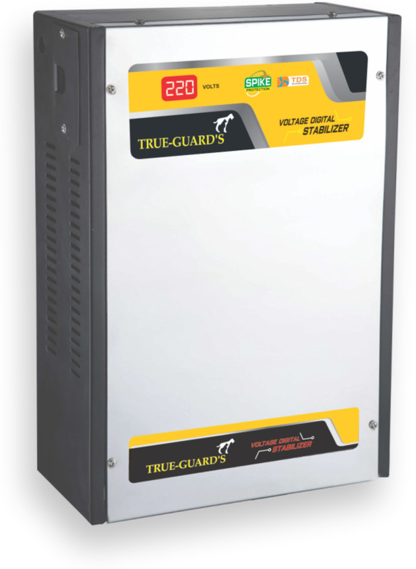 TrueGuards TG390 3kVA Voltage Stabilizer (90V-290V) Wide Working Range Best for Inverter AC, Split, Windows AC for 1 Ton(Silver)