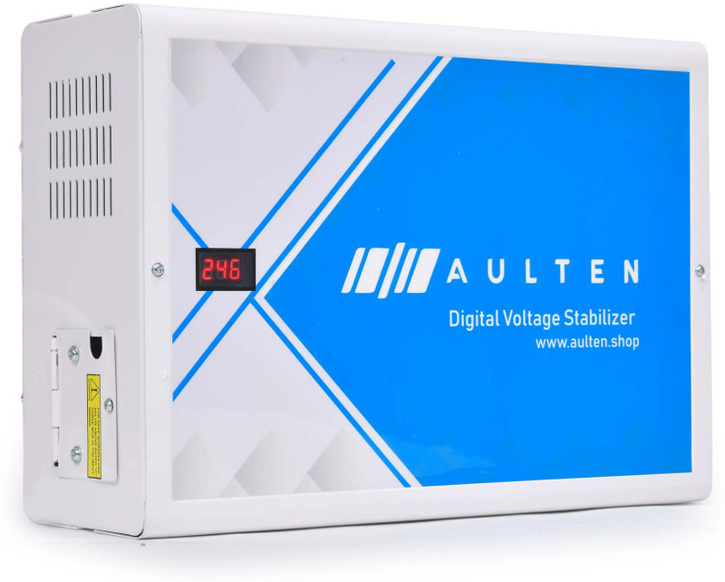 Aulten 5KVA 90V - 300V 4000W Digital Voltage Stabilizer for All Inverter/Split/Window Upto 2.0 Ton AC’s(Grey)