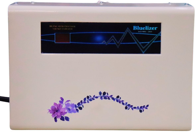 BLUELIZER 4 Kva (130-300 V) Voltage Stabilizer for Upto 1.5 Ton Ac with High/Low Cut Off (India's First Ac Stabilizer with in Display Ampere Meter (Full Copper Wired)(Grey)