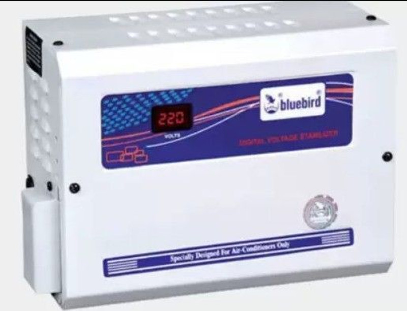 Bluebird 5KVA Digital Voltage Stabilizer With High low cut-off( 130-270V) Voltage Stabilizer ( BA513 HLC)(Grey)