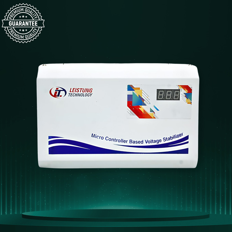 Leistung Technology LT AC 5090 Automatic Voltage Stabilizer 5KVA 90V-300V for 2.0 Ton AC 3 Years Warranty(White)
