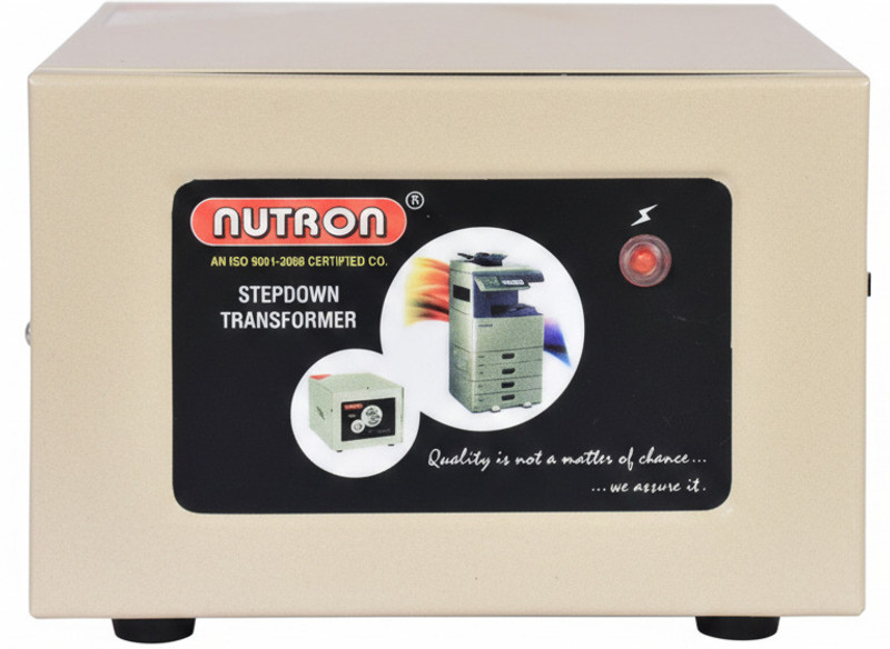 nutron 2000 Watt 220v to 110v Voltage Converter Step Down Transformer for US Appliances Used in India(Brown)