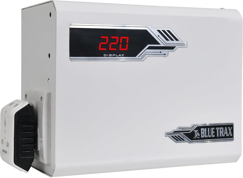 BLUE TRAX Stepdown Voltage Converter 500VA, Hanging | 220V to 110V Transformer Copper Heavy-Duty Voltage Stabilizer | Compact Design, Safe & Reliable(Grey)