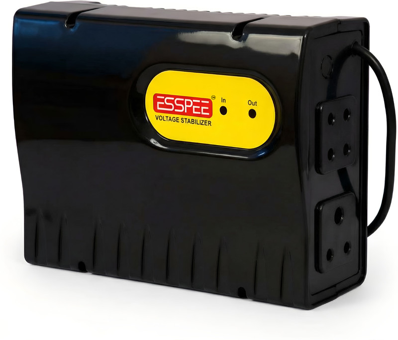 Esspee SPTF-100 Voltage Stabilizer for LED TV 32/43/55"+SetTop Box+home theater(5 YRS Warranty)(Black)
