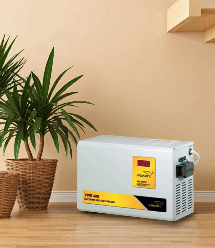 V -Guard VWR - 400 Electronic Voltage Stabilizer(Grey)