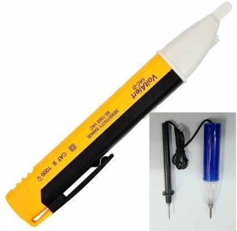 Inditrust new 1pc Continuity Tester With 1pc Voltage Tester Battery to check All Cables Analog Voltage Tester