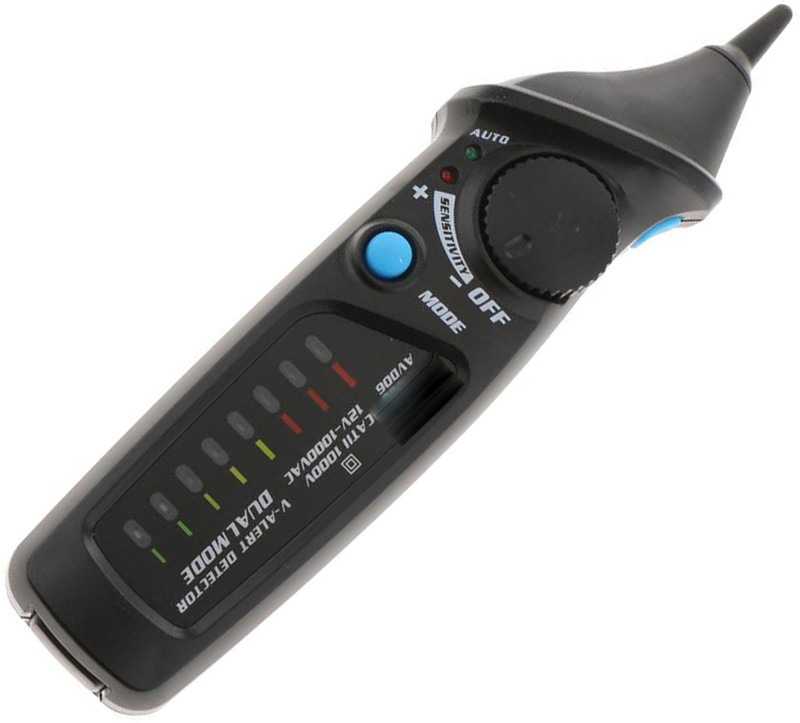 uptodateprouducts Electric AC Power Detector Dual Mode Adjustable Sensitivity Breakpoint Locator Digital Voltage Tester