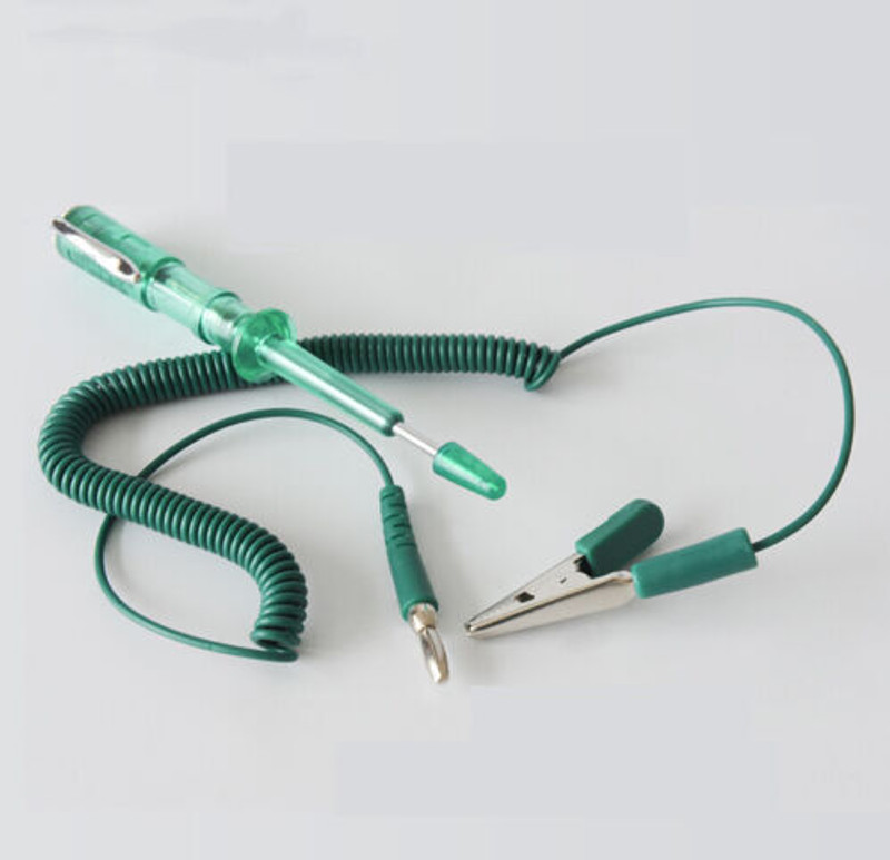 AS TOOL CENTER 6V-24V Green Voltage Circuit Tester For automobile, motorcycle, bulldozer, Digital Voltage Tester