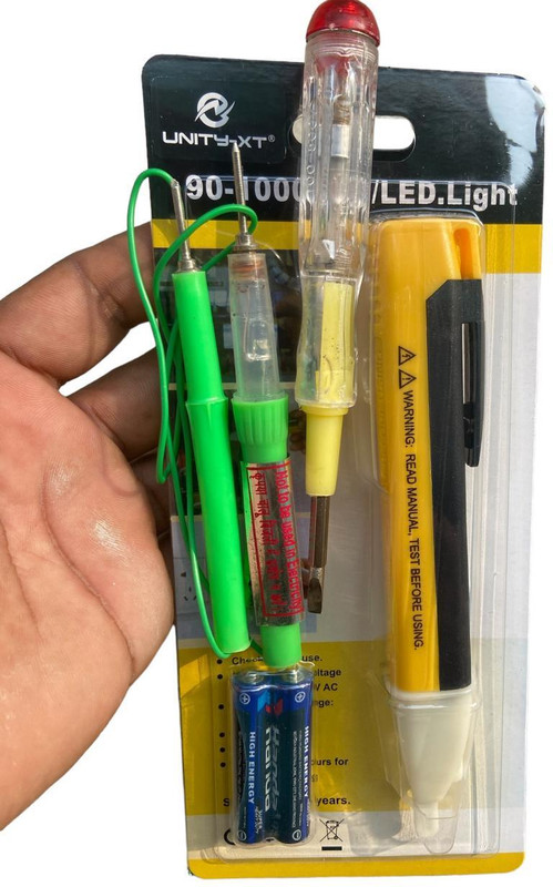 Gadariya King 3 PCS Electric Tester 1pc Voltage Alert 1pc Continuity Tester and 1pc 2IN1 Tester (Pack of 3pcs) Digital Voltage Tester