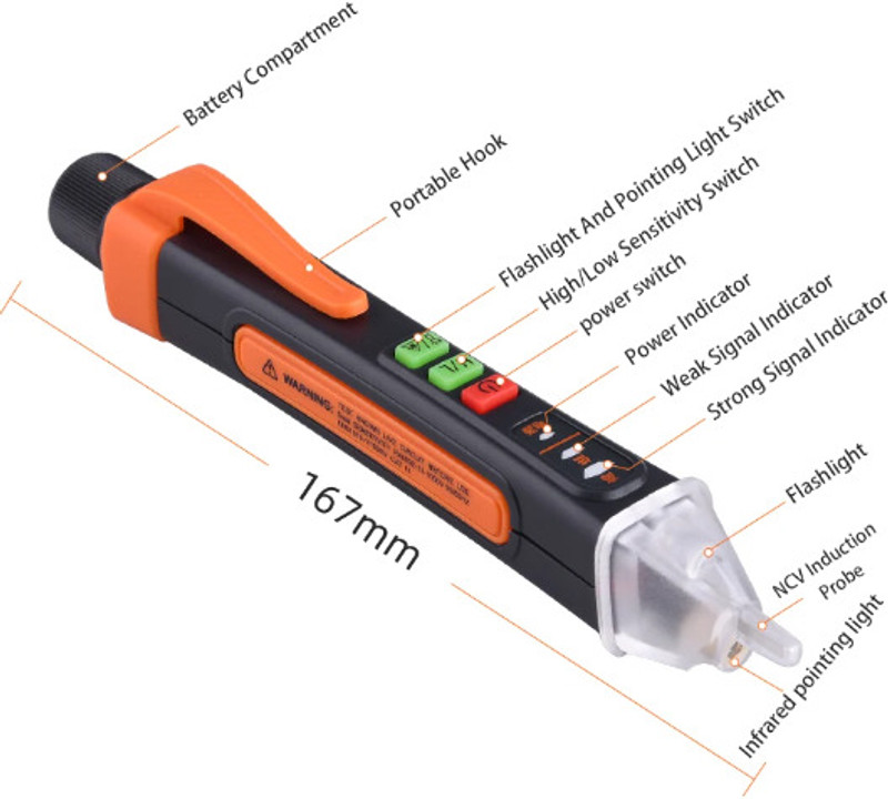 NITYA Voltage Detector Smart Non-Contact Voltage Tester Pen Meter 12-1000V Current Analog Voltage Tester