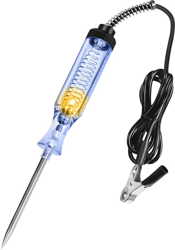 uptodateprouducts Test Light Automotive,Circuit Tester 6V-12V-24V,ABS Handle Material,Long Analog Voltage Tester