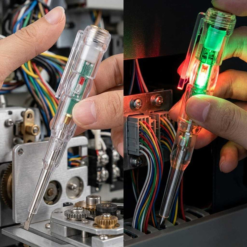 CIELAGLOBAL CG High-Brightness Intelligent Voltage Tester Pen-Multifunction LED Test Pen L-1 Analog Voltage Tester