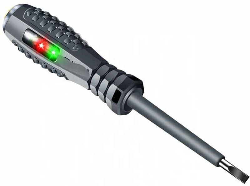 DYTOOLS Hard Plastic Coated Screwdriver Induction LED Tester Digital Voltage Tester