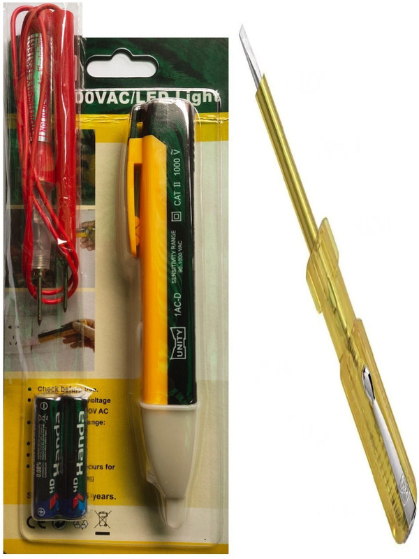 Gadariya King Continuity Tester with Volta Tester battery to check all Cables with Line Tester Analog Voltage Tester